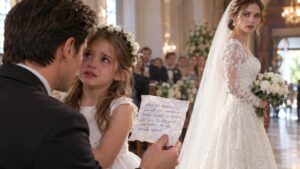 DIX MINUTES AVANT MON MARIAGE, MA FILLE DE SEPT ANS M’A TENDU UN BILLET FROISSÉ — CE QUE MA FUTURE ÉPOUSE AVAIT ÉCRIT A MIS FIN À NOTRE MARIAGE AVANT MÊME LE « OUI »